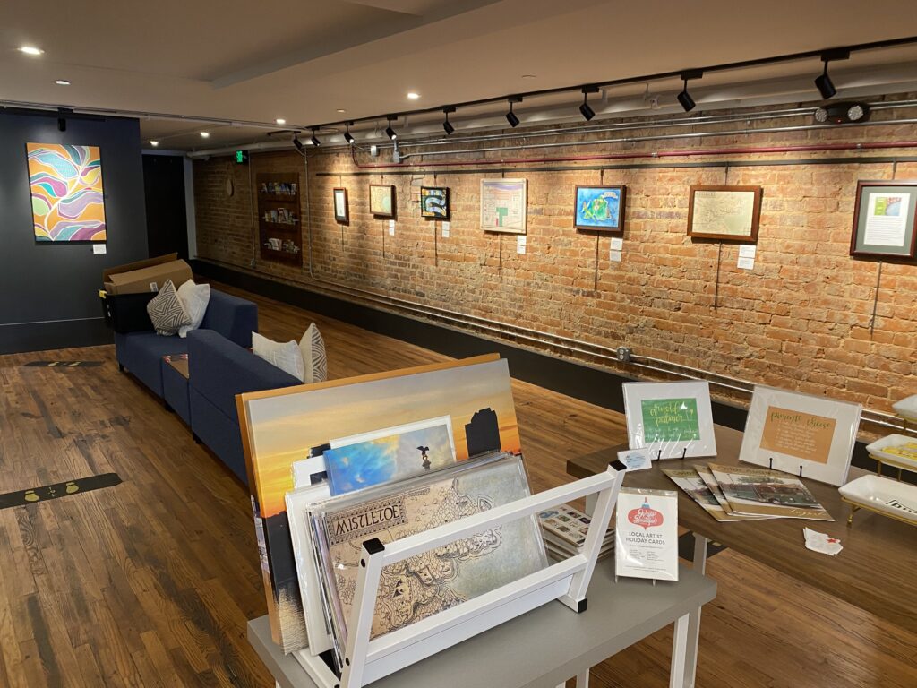 "Treasure Inland" Exhibition of Map themed artwork at Augusta & Co. Gallery