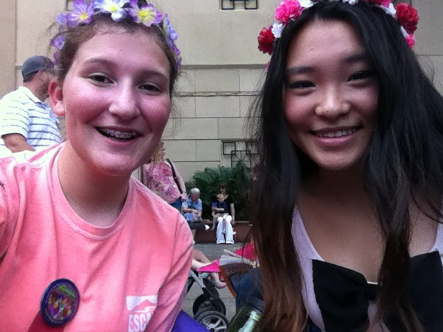 Delaney Chesnick with friend and fellow marketeer Anna Jin from 2013