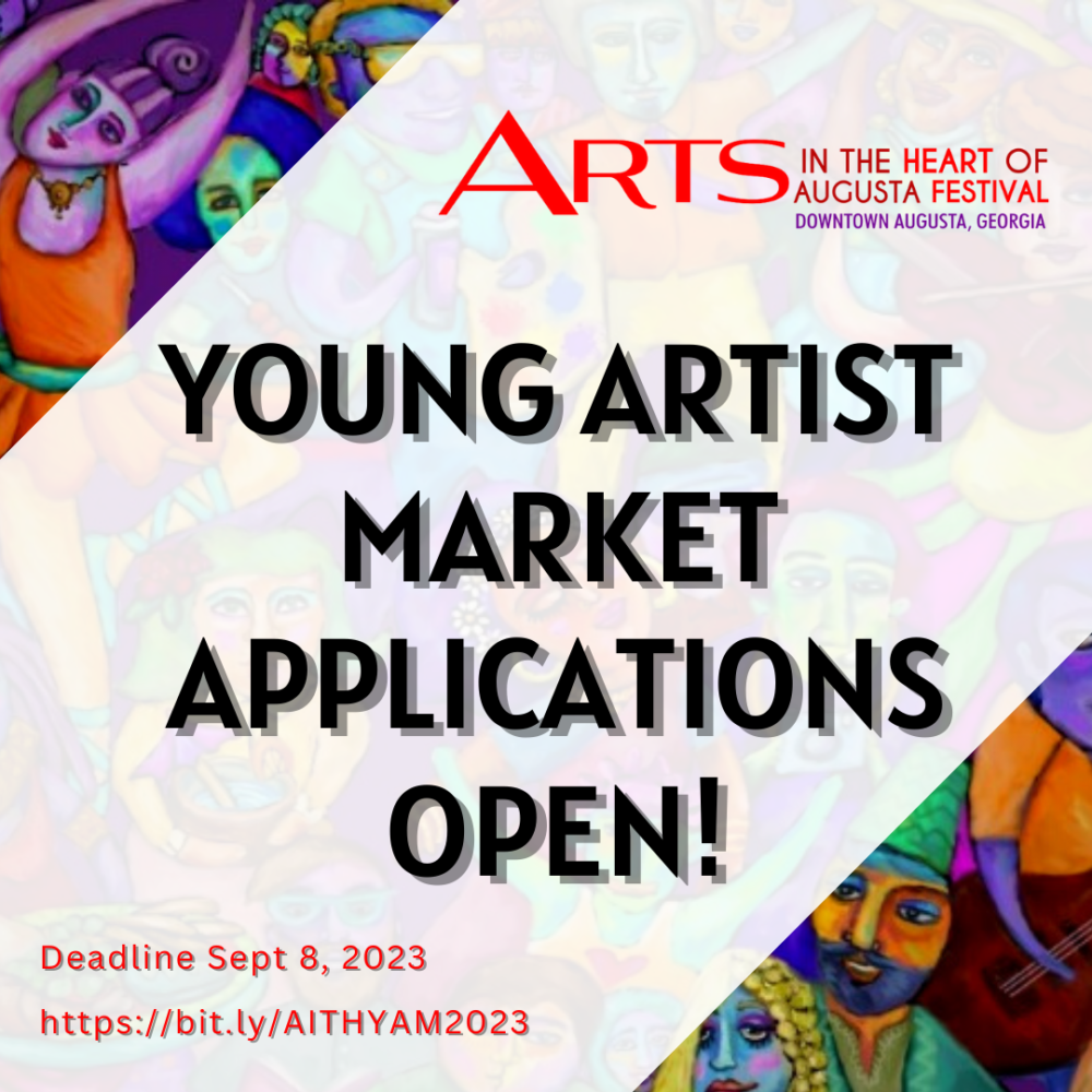 Young Artist Market Arts in the Heart Applications OPEN Due Sept