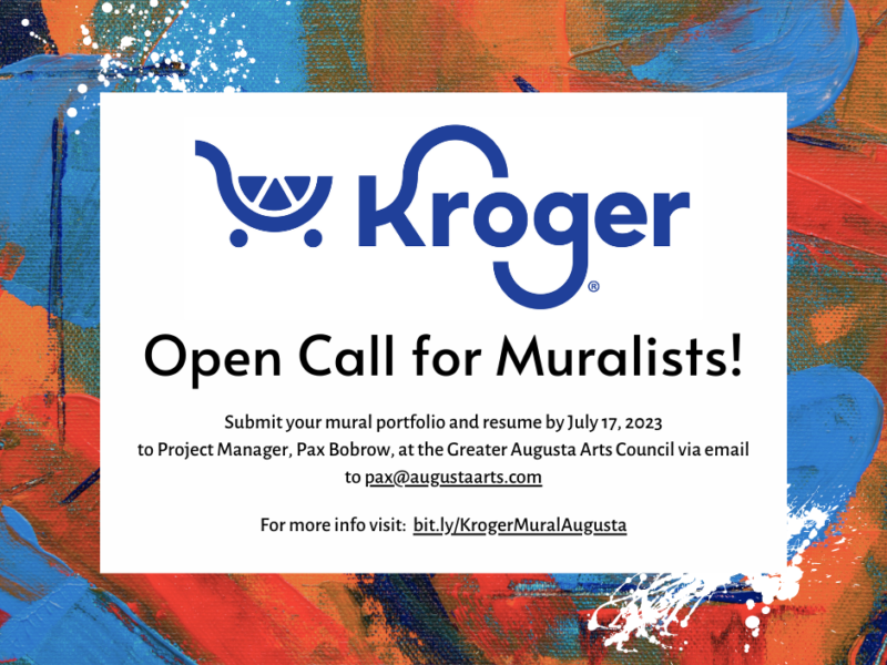 mural call flyer with kroger logo