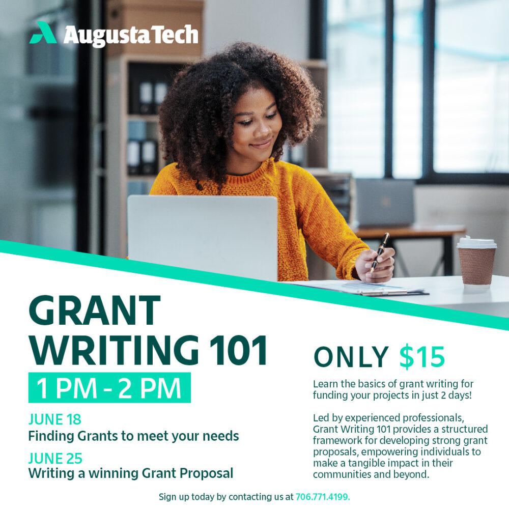 Grant Writing 101 – Augusta Tech Class – $15 - Greater Augusta Arts Council