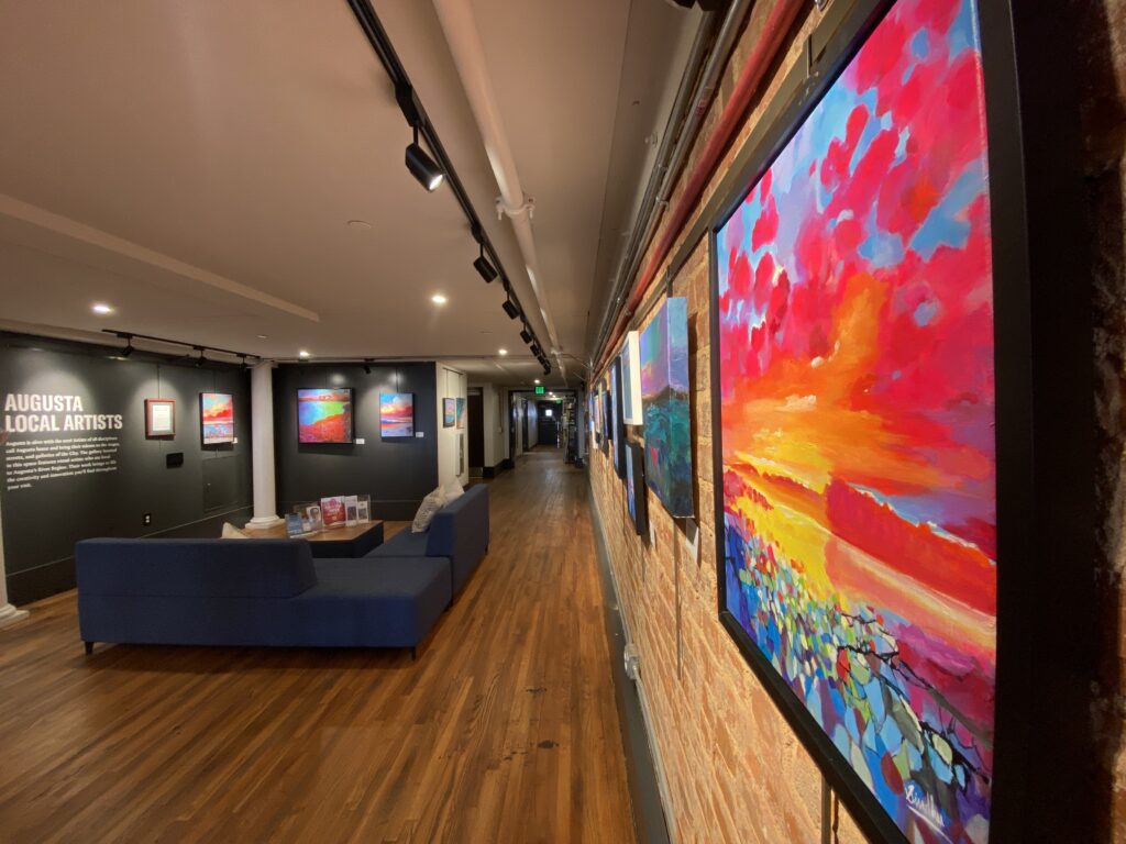 Photo of artwork hanging in gallery