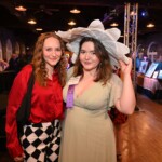 Cameron and Heathr posing for a photo at an art show in costume